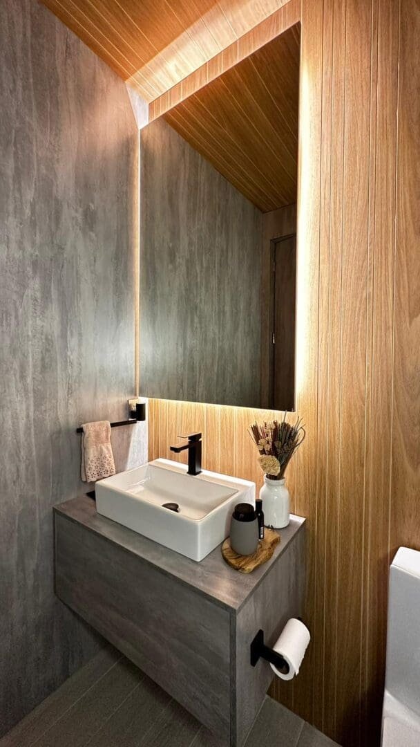 bathroomwithledwoodworkproject