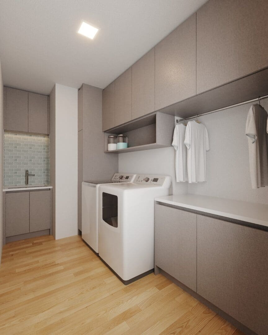 laundry-with-melamine-fiberboard-cabinets