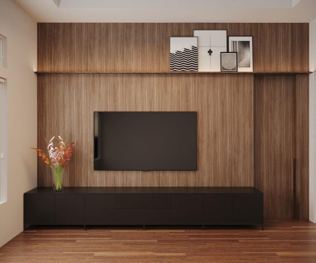 media-room-with-wood-panel-tv-and-cabinets